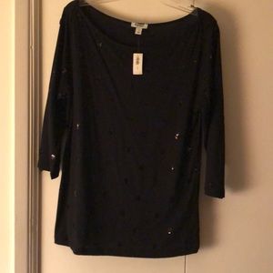 Old Navy - Boatneck Tee with sequined dots
